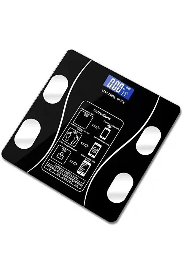Bluetooth Smart Body Weight Scale with BMI Analysis, Digital Glass Scale 180kg Capacity