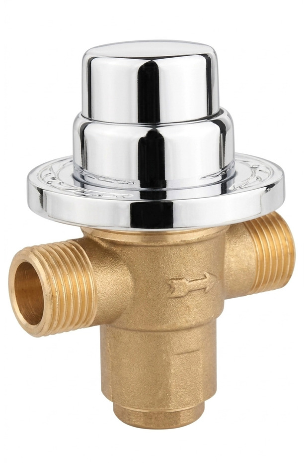 Time Adjustable Recessed Urinal / Urinal Faucet (Brass Rosette)