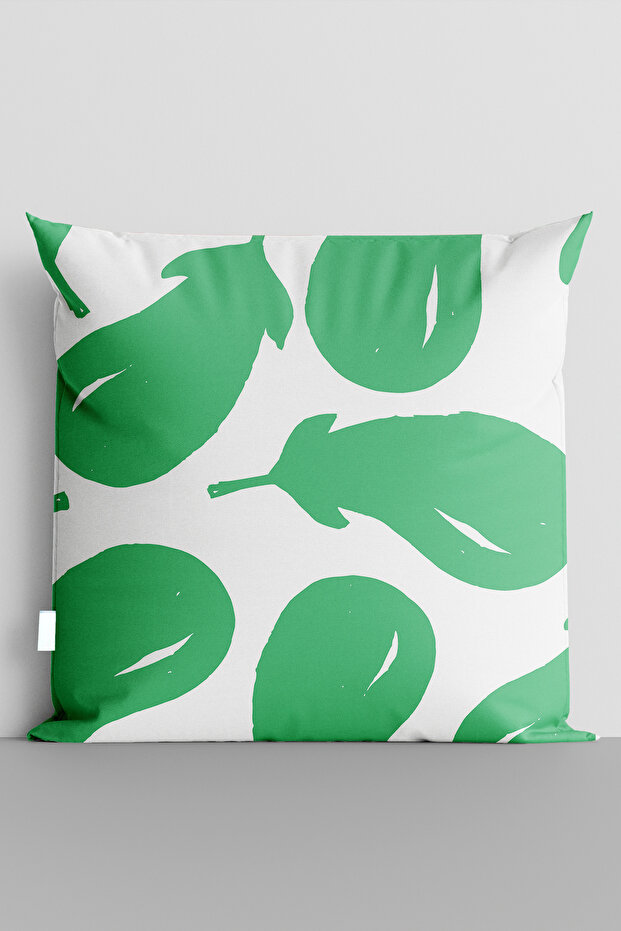 غطاء وسادة مطبوع رقميًا على الوجهين من Green Eggplant - 6485
