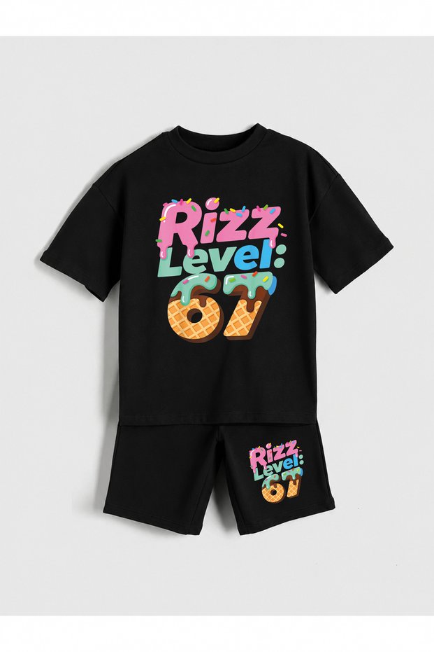 Six Seven Printed Boys' Shorts Set (100% Cotton)