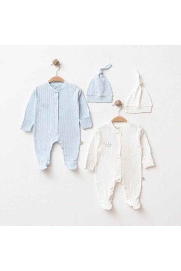 2-Piece Baby Jumpsuit with Gloves