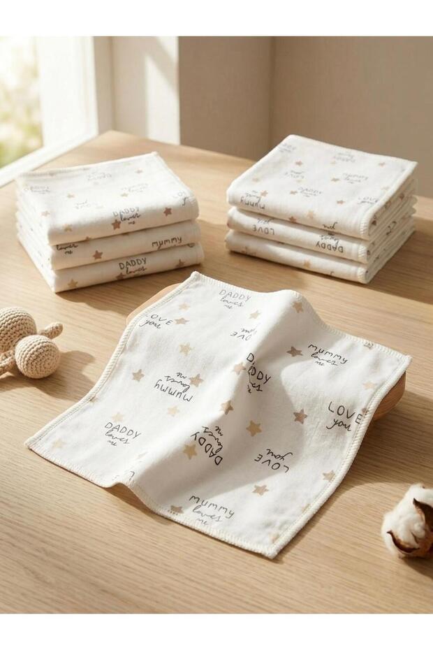 Mouth Wiping Wipes Baby 7 Pack Newborn 100% Cotton Sweat Cloth 21X21