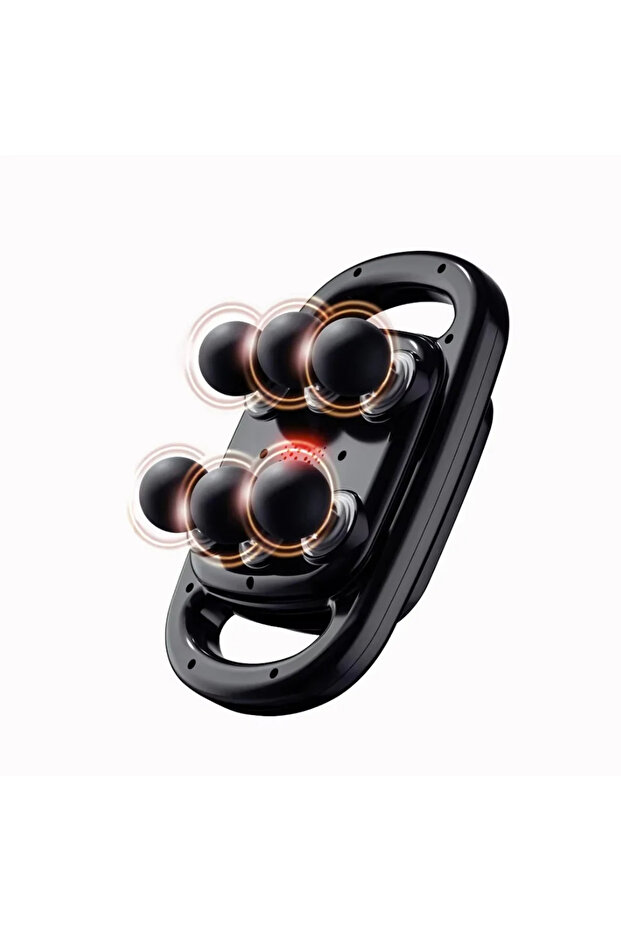 black 6 Head Massage for Muscle Relief Deep Tissue Percussion for Neck Cervical Spine Full Body
