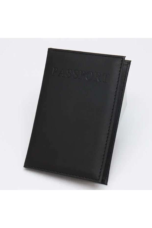 black 1 PC Fashion New PU Women Passport Holder Case Couple Models Girls Travel Passport Cover Unise