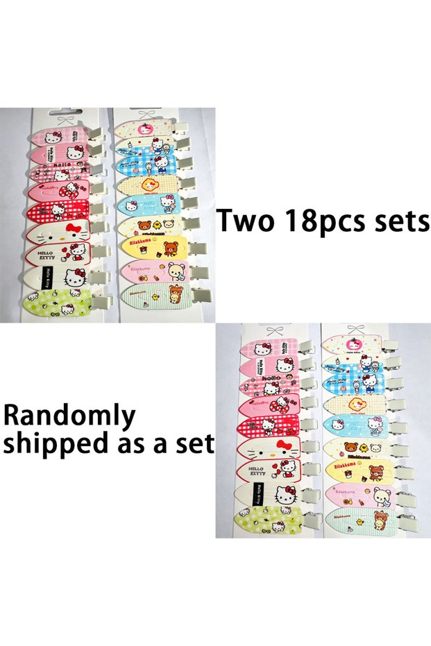 Set 18pcs Kawaii Hair Clips Side-swept Bangs Hair Clips Hair Accessories Hair Clips For Women/Girls
