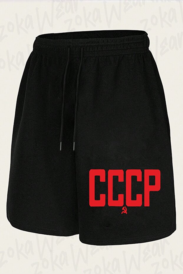 شورت مطبوع بتصميم Cccp للجنسين