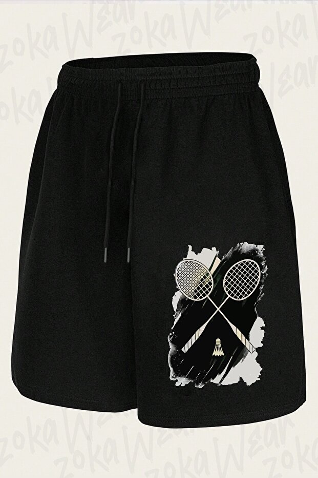Unisex Badminton Special V2 Design Printed Shorts