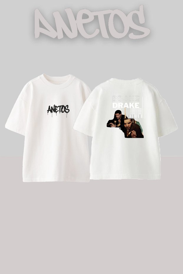 Drake Rapper_12 Design Printed Oversize White T-Shirt