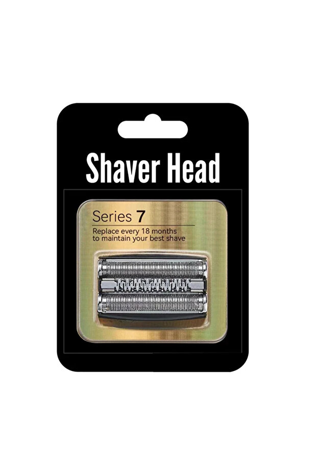 Black 1pc Series 7 70S Electric Shaver Head Replacement, Compatible With Braun Series 7 Shavers 720c
