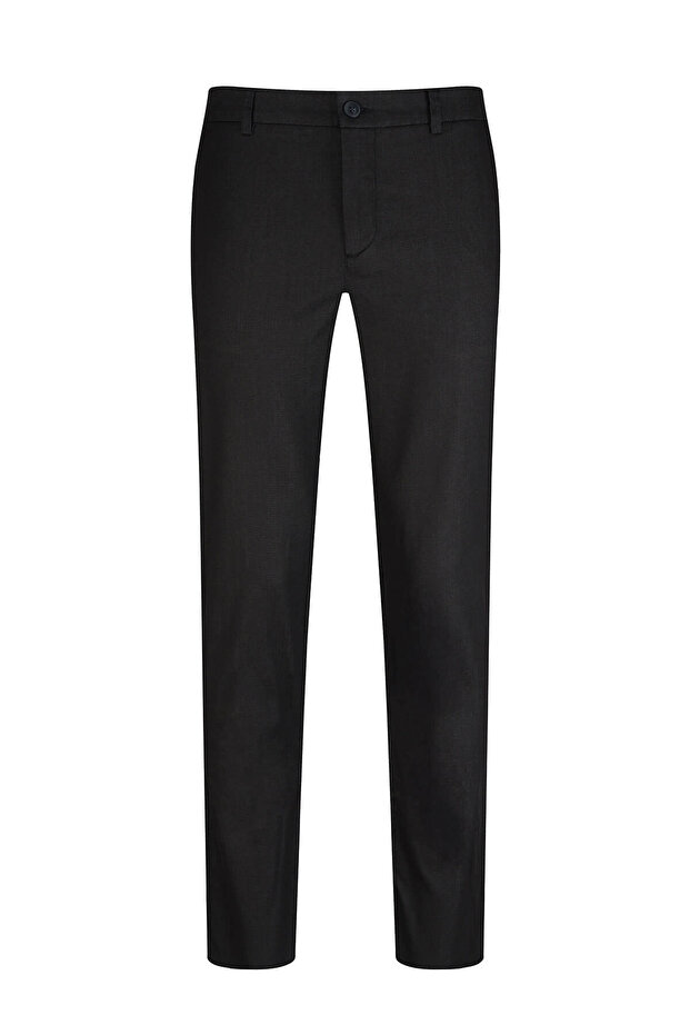 Black Relaxed Fit Cotton Jogger Pants with Side Pockets