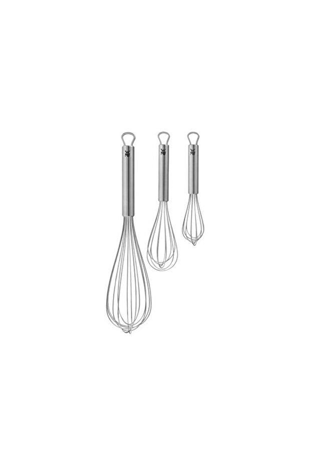 Whisk Set 3 Pieces, 15-20-30 Cm, Practical and Stylish Kitchen Accessory