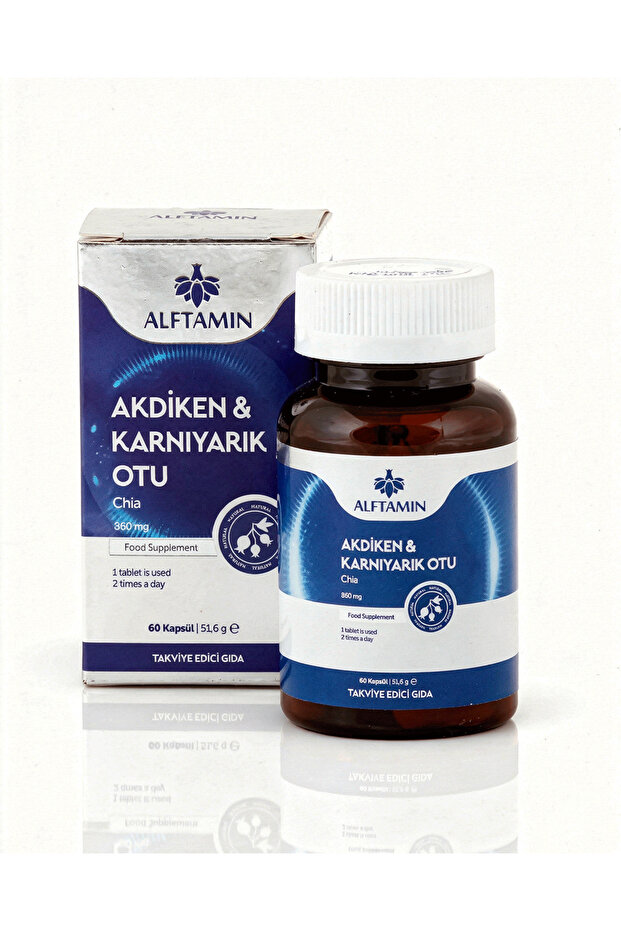 Akdiken & Chia (Chia) Supplement Food 1000 Mg 60 Capsules