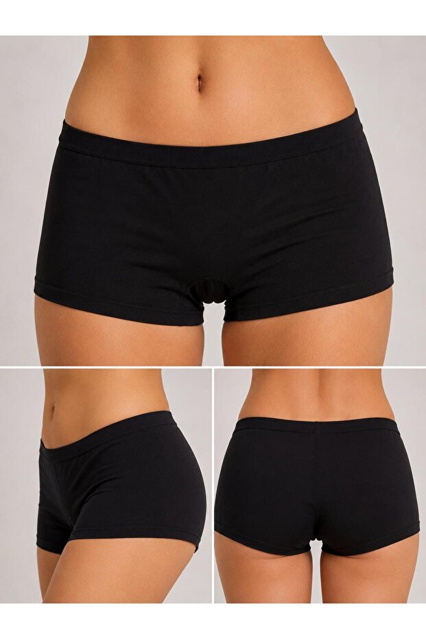 Women's Non-Marking Black Boxer
