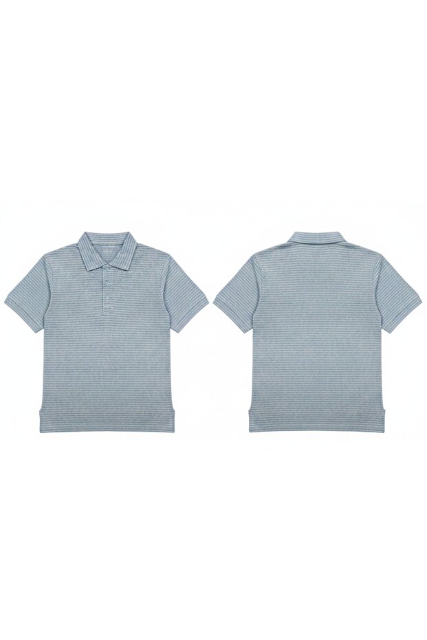 Men's 100% Combed Cotton Striped Polo T-Shirt – 180 GSM – Soft & Breathable – Made in Pakistan