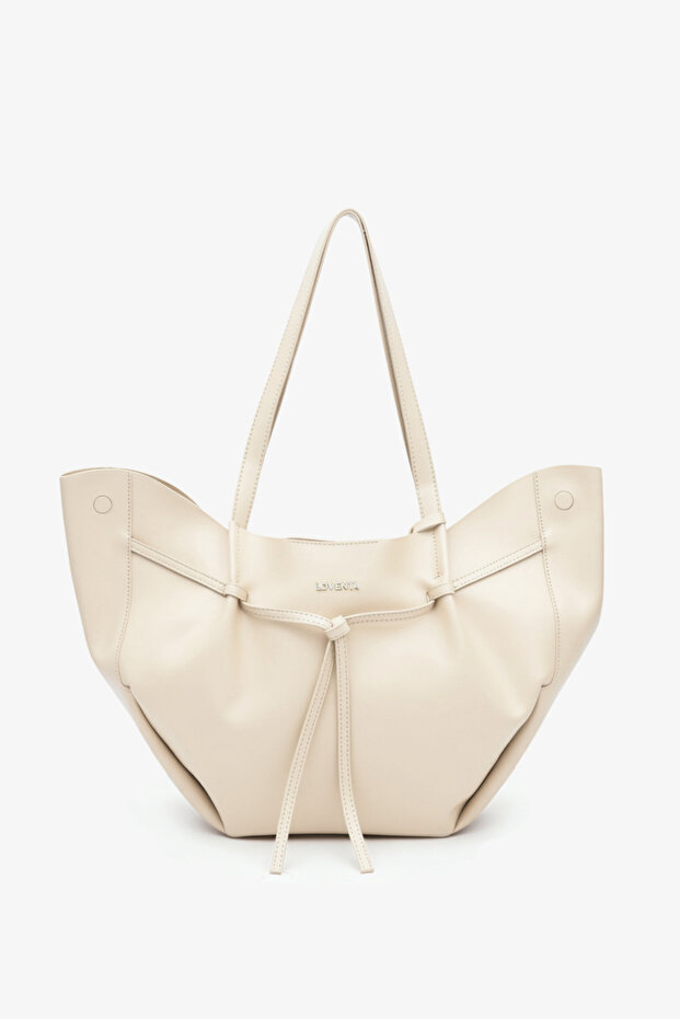 Large Tote Bag Beige Niesha