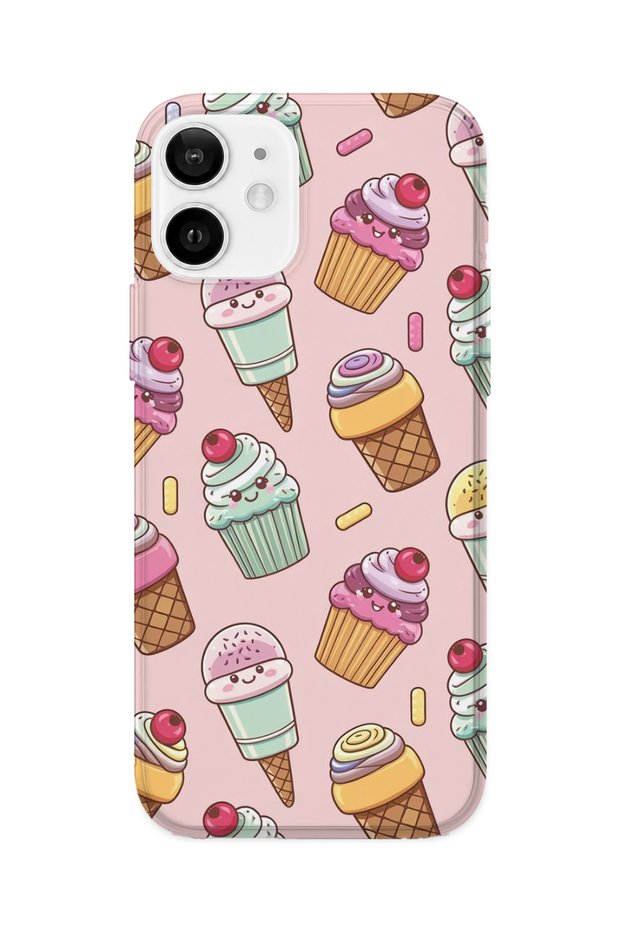 iPhone 12 Mini Compatible Printed Transparent Phone Case | Collection: Kawaiimilk Dreamies
