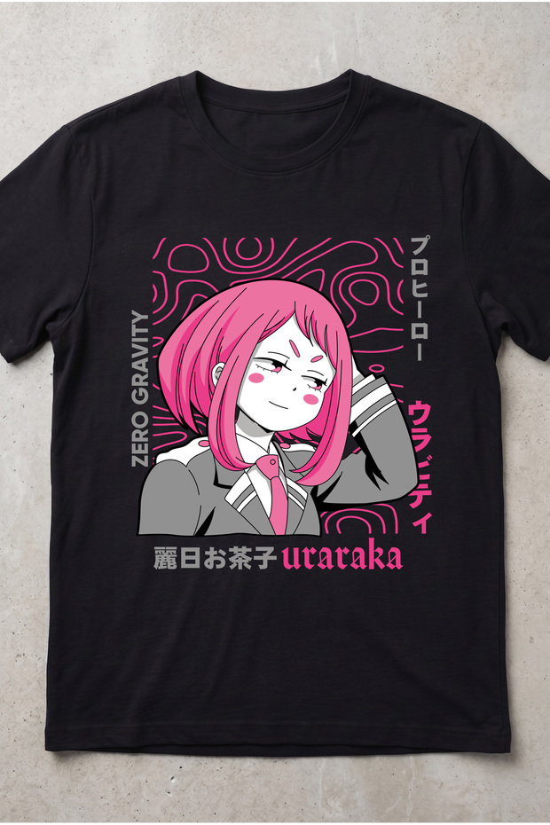 My Hero Academia Uraraka Anime Printed Standard Cut Unisex Tshirt