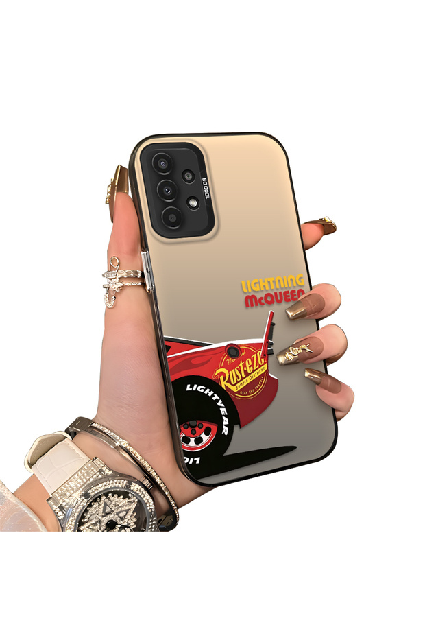 Samsung Galaxy A13 4G/5G Compatible Hard Acrylic Back Silicone Edge Lens Protection Case