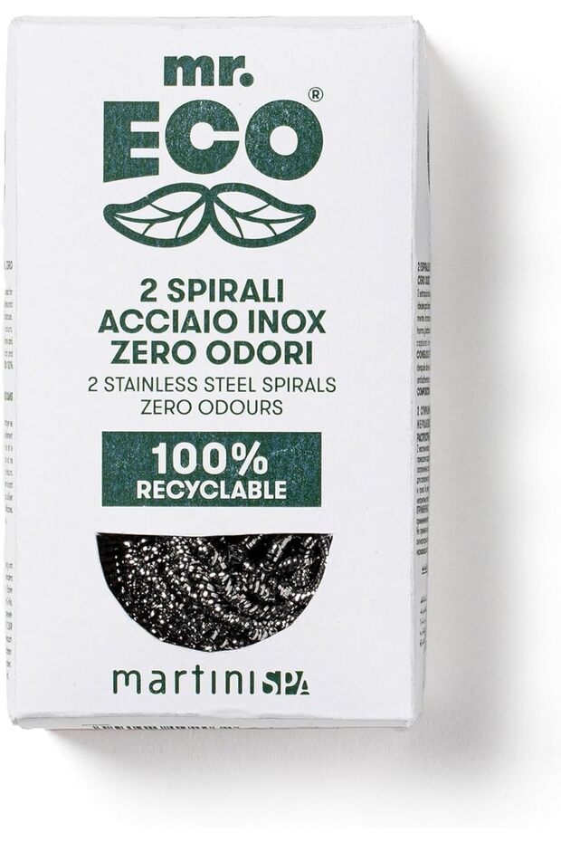 Spa Utility Steel Wool Stainless Pads and Spiral Scourer, Multicolour, One