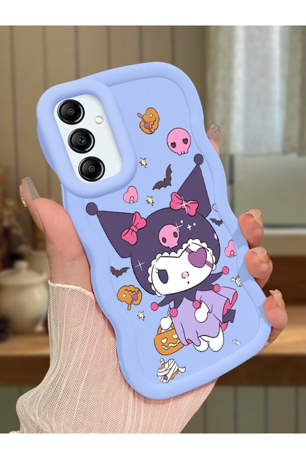 Samsung Galaxy A14 5g Compatible Case Camera Protector Blue Silicone Couple Phone Case Cartoon Pattern