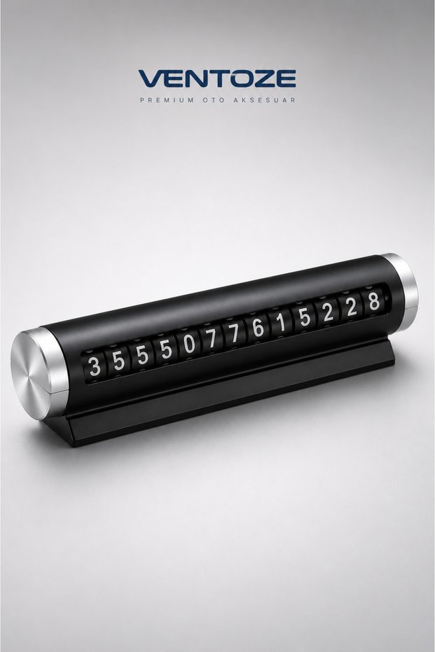 Rotating Parking Telephone Number Plate for Vehicles | Aluminum Body Torpedo Number Plate