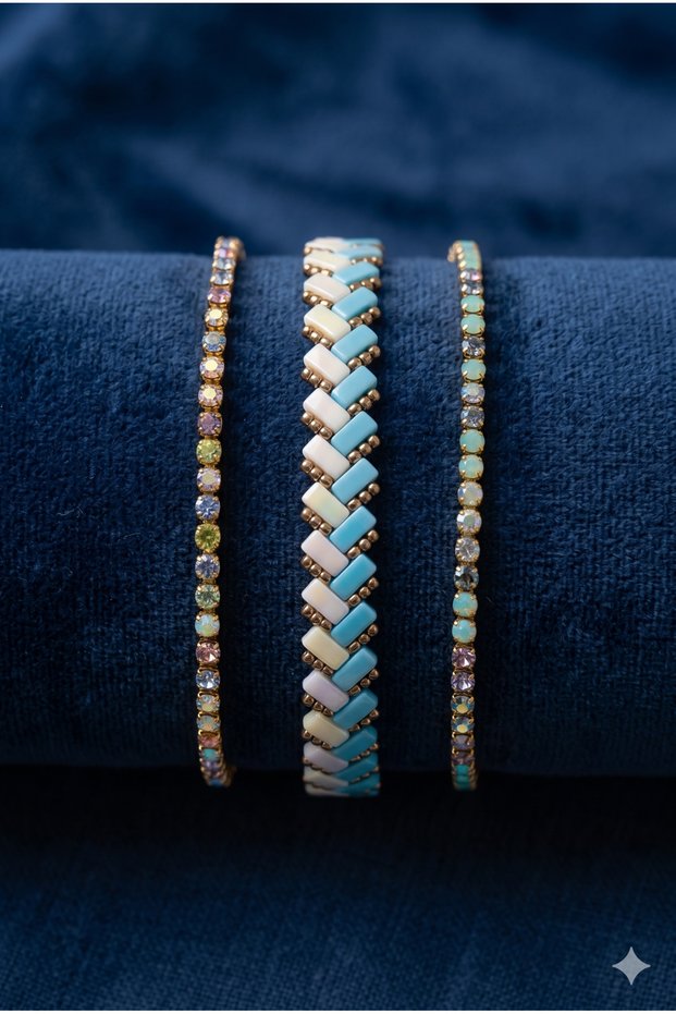 Handmade Miyuki Tila Beaded Special Design Bracelet
