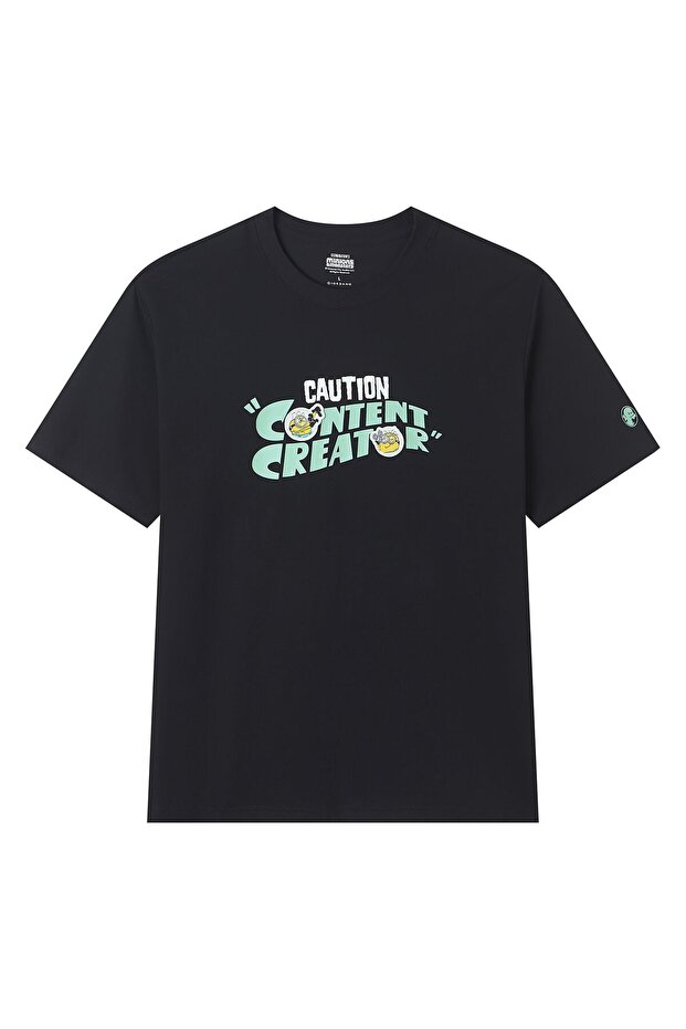 Men's Minions Caution Content Creator Print Tee