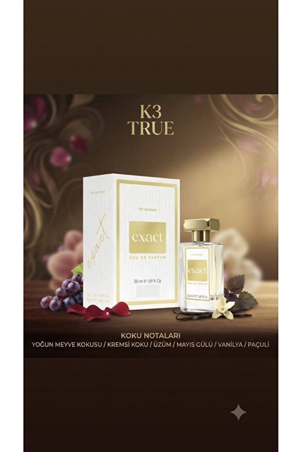 K-3 True Kadın Eau De Parfum EDP 50 ml