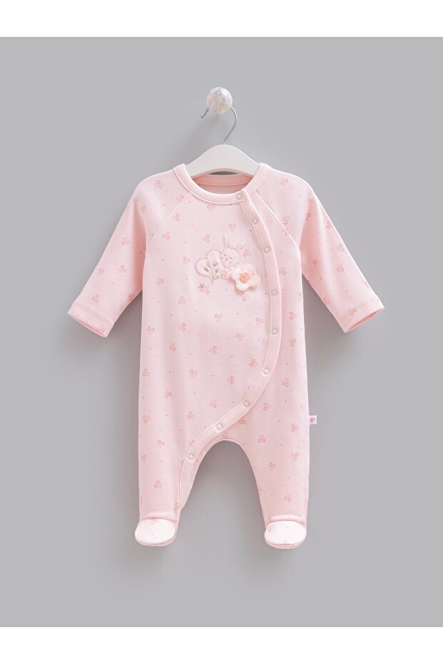 100% Cotton Rose Girls' Jumpsuit Pink