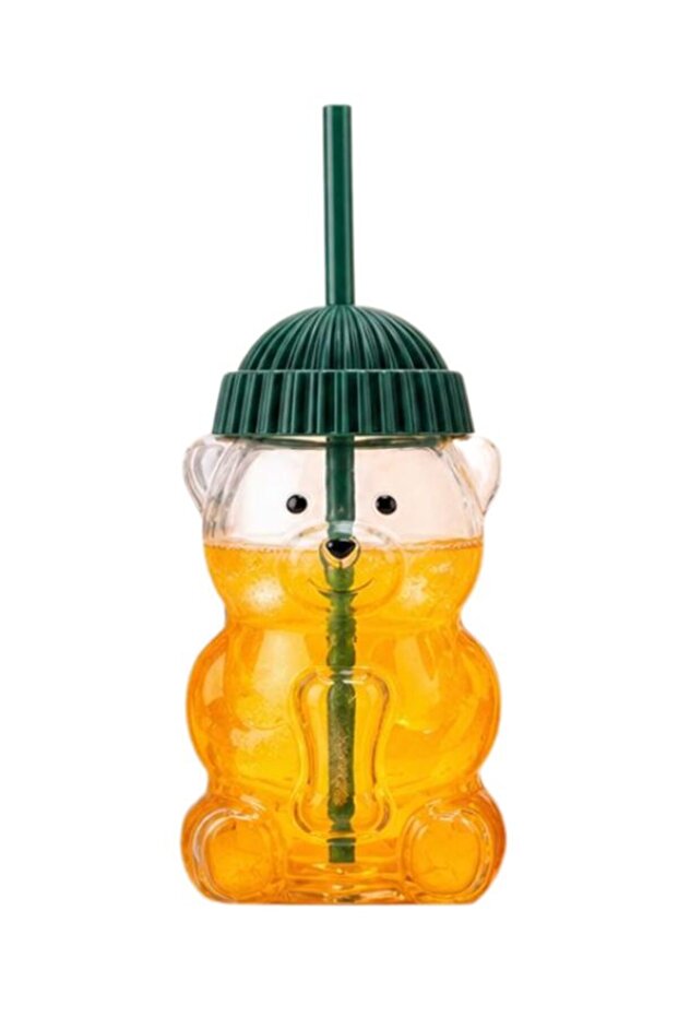 Cute Bear Shaped Glass Cup