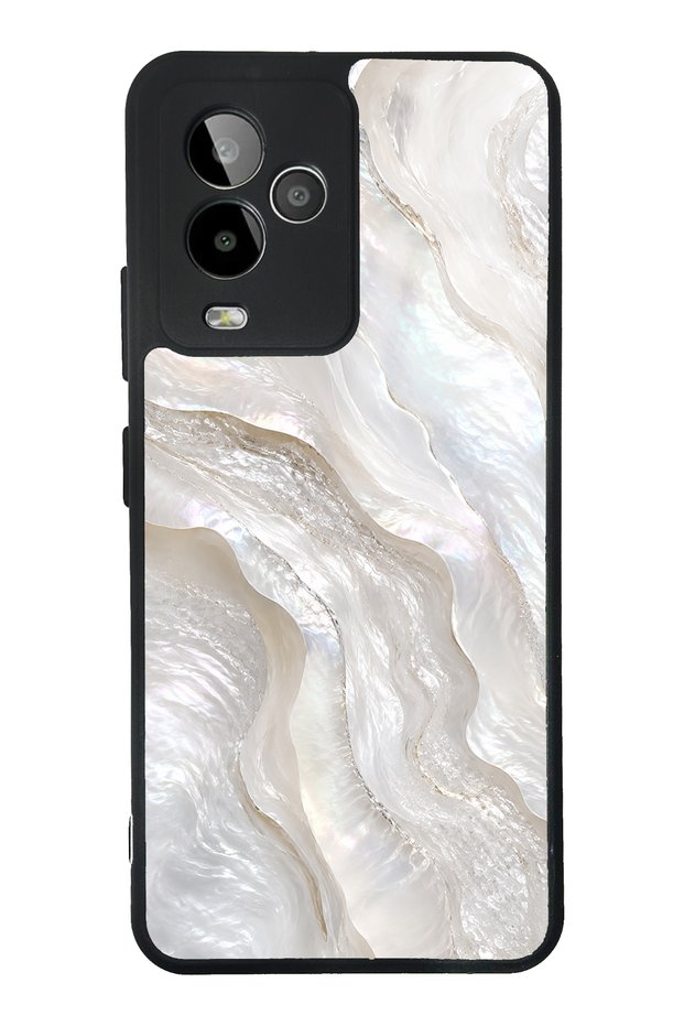 Gm 24 Pro Ivory Pearl Flow Design Glossy Phone Case