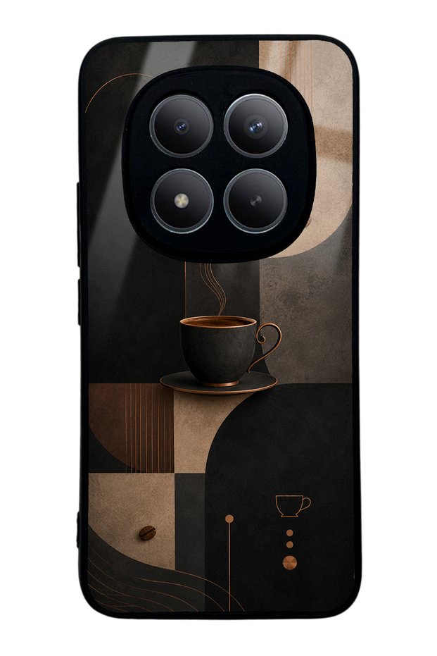 Xiaomi Redmi Note 15 Pro Plus Black Mocha Coffee Design Glossy Phone Case