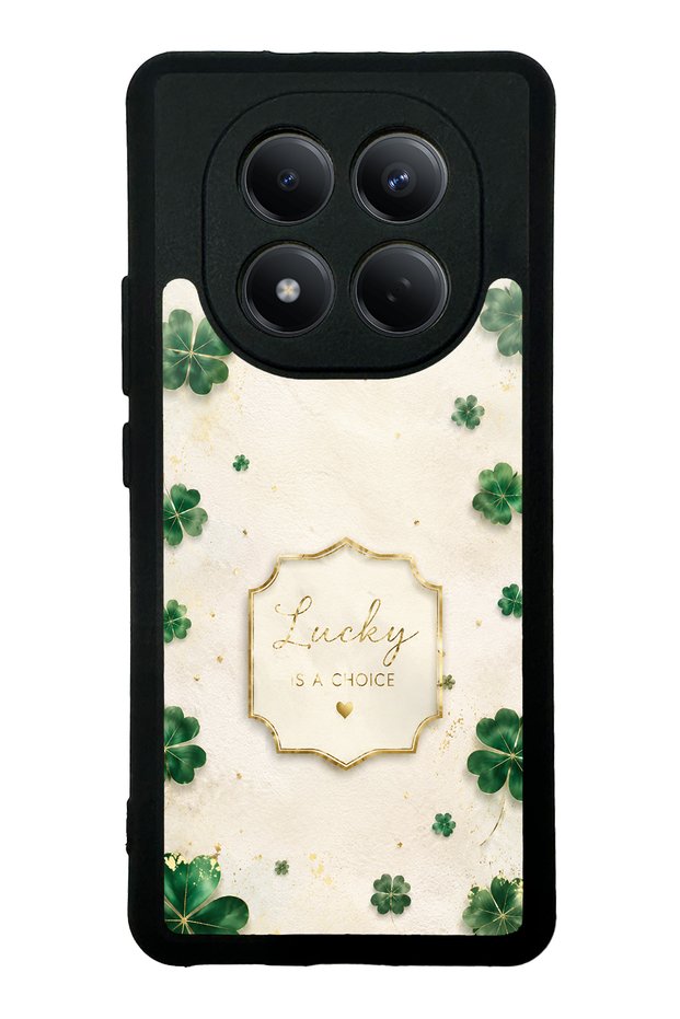 Xiaomi Redmi Note 15 4g Ivory Lucky Clover Design Glossy Phone Case