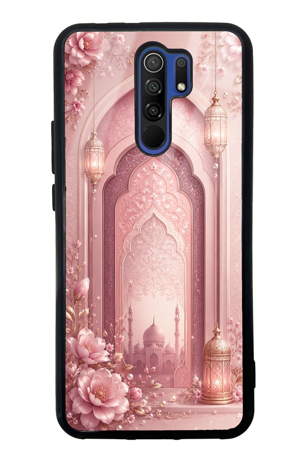 Xiaomi Redmi 9 Blush Palace Garden Design Glossy Phone Case