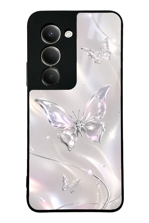 Xiaomi Redmi 15 Crystal Whisper Butterfly Design Glossy Phone Case