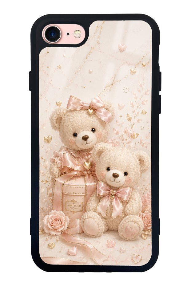 iPhone 7 Sweetheart Teddy Design Glossy Phone Case