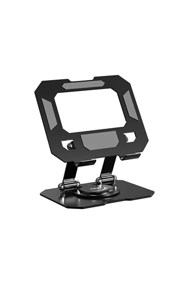 Two-Tier Metal Tablet and Phone Holder Stand, 360 ° Rotating, Stylish Design