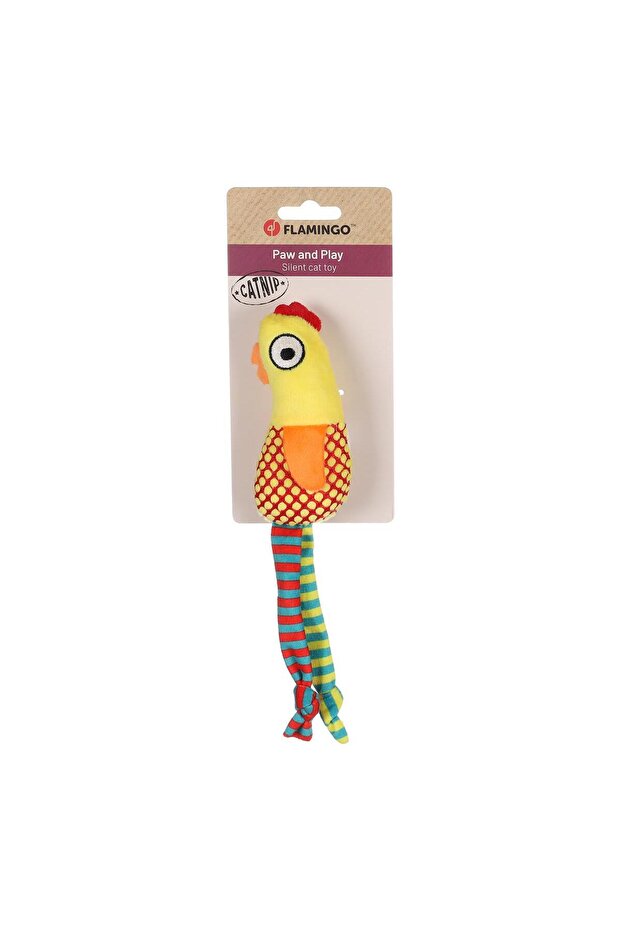 Cat Raibo Catnipli Colorful Fabric Chicken Toy / Yellow Cat Toy