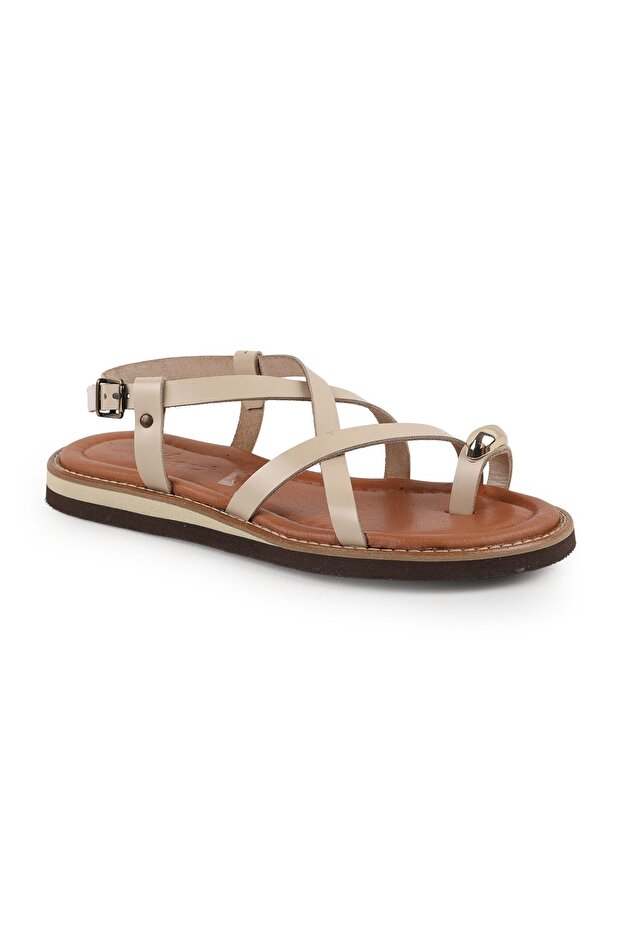 Women's Sandals Daily Comfortable Flip-Flops with Accessories Thin Cross Straps Lightweight Eva Sole L024.260324