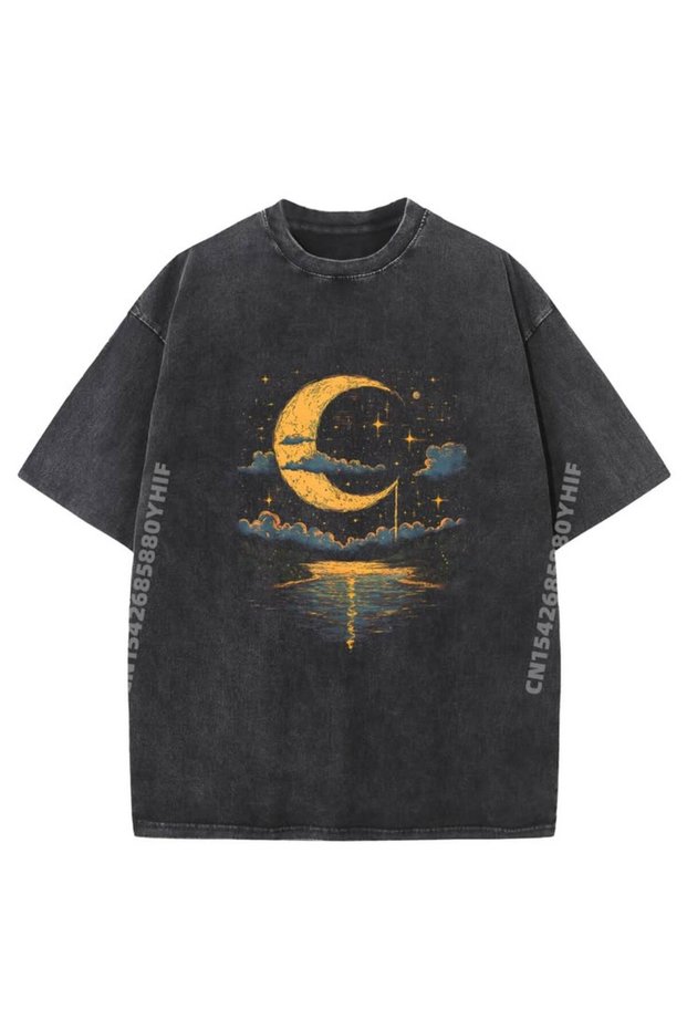 Unisex Colorful Oversize Printed T-Shirt Streetwear Comfortable Fit Daily Premium