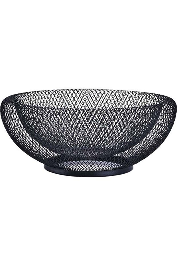 Sturdy Double-layered Fruit Basket Black