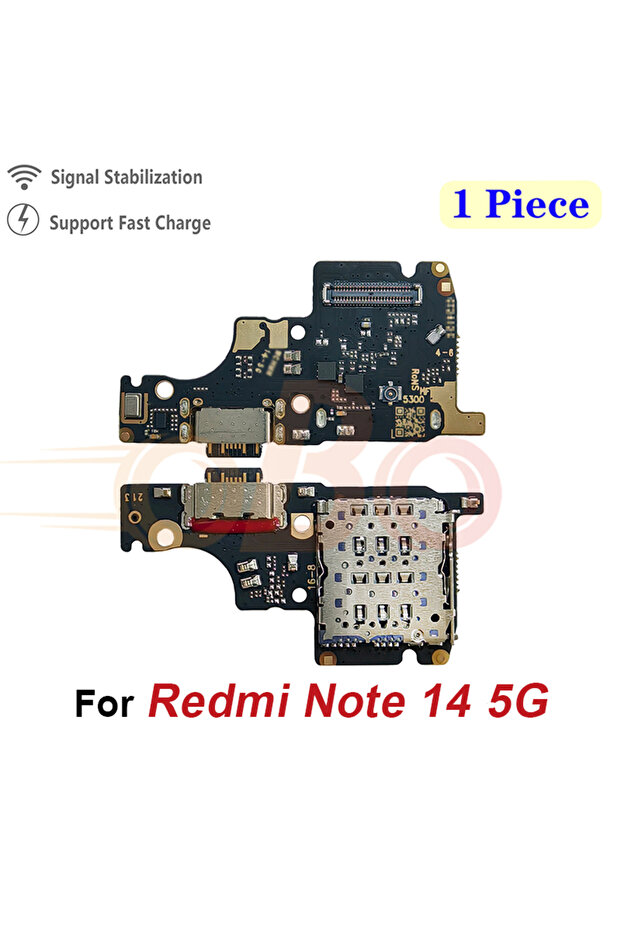 لوحة شحن USB لهاتف ريدمي نوت 14-5G، مناسبة لريدمي نوت 14 برو و14 بلس + 4G و5G، موصل منفذ الشحن