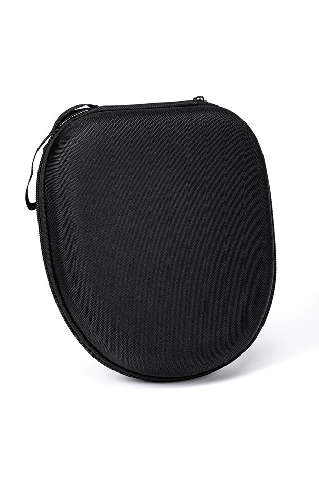 black Portable Hard Case Headset Protector Case Head Mounted Earphone Storage Bag Shockproof Scratch