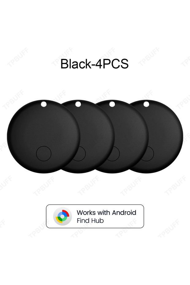 Black-4pcs Android GPS Anti-lose Tracker Positioning Google Find My Far Away Finder My Voice Locate