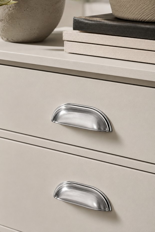 Midye Tas Model Furniture Handle 128 mm – Chrome