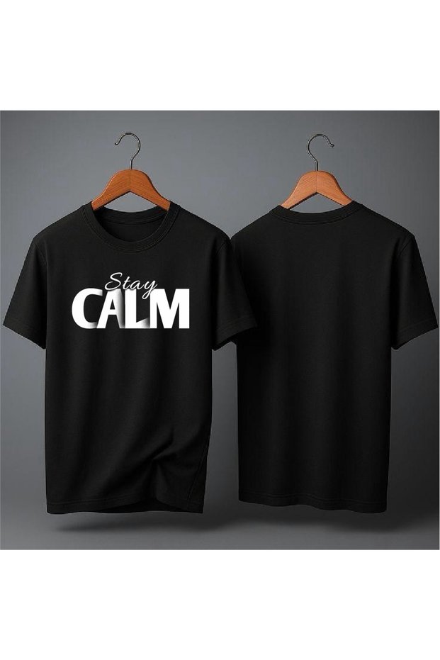 Stay Calm Printed Oversize T-Shirt