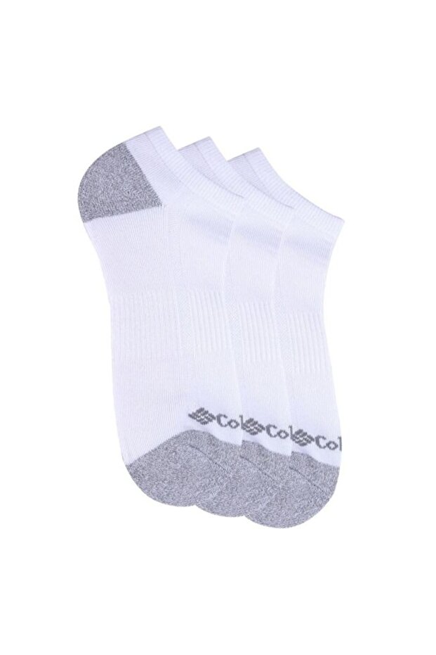 Men White Socks Mn 3P No-Show-Hcush-H&T (3 Pair) Socks