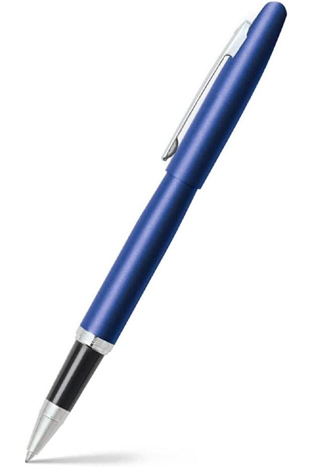 VFM 9401 Neon Blue Rollerball Pen with Chrome Trims