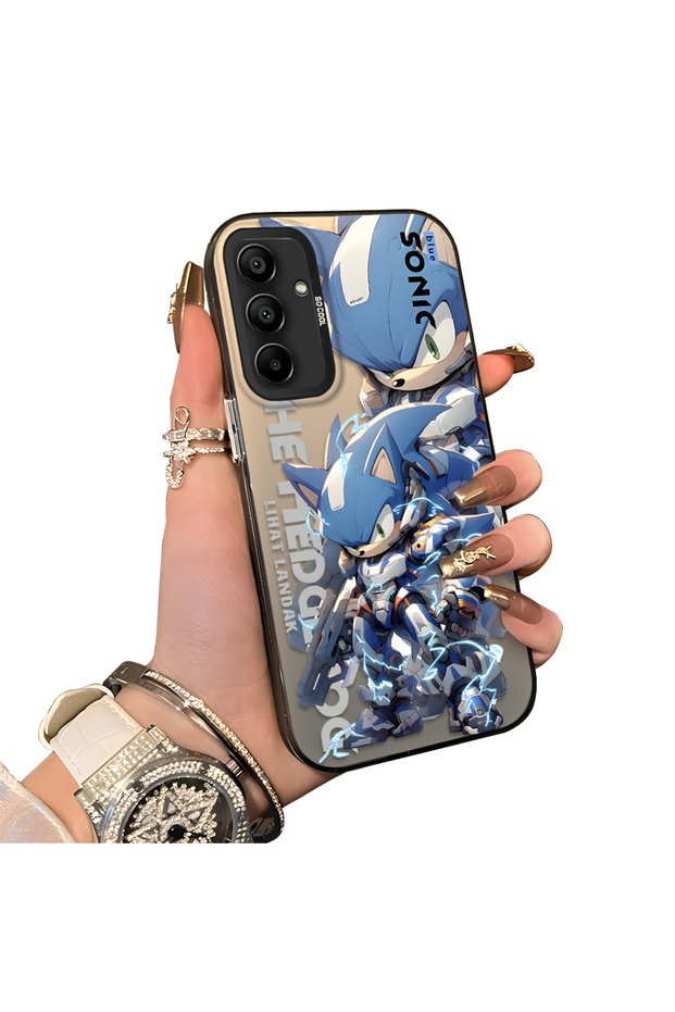 Samsung Galaxy A15 4G/5G Compatible Hard Acrylic Back Silicone Edge Lens Protection Case