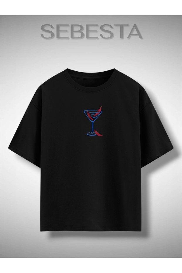 Coctail Printed Premium Oversize T-Shirt